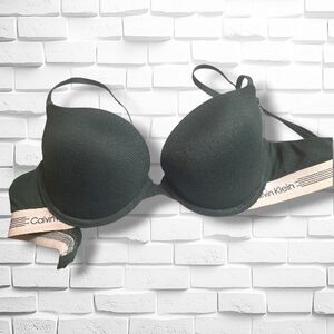 Calvin Klein Push-Up Bra - Size 34C - Hunter Green